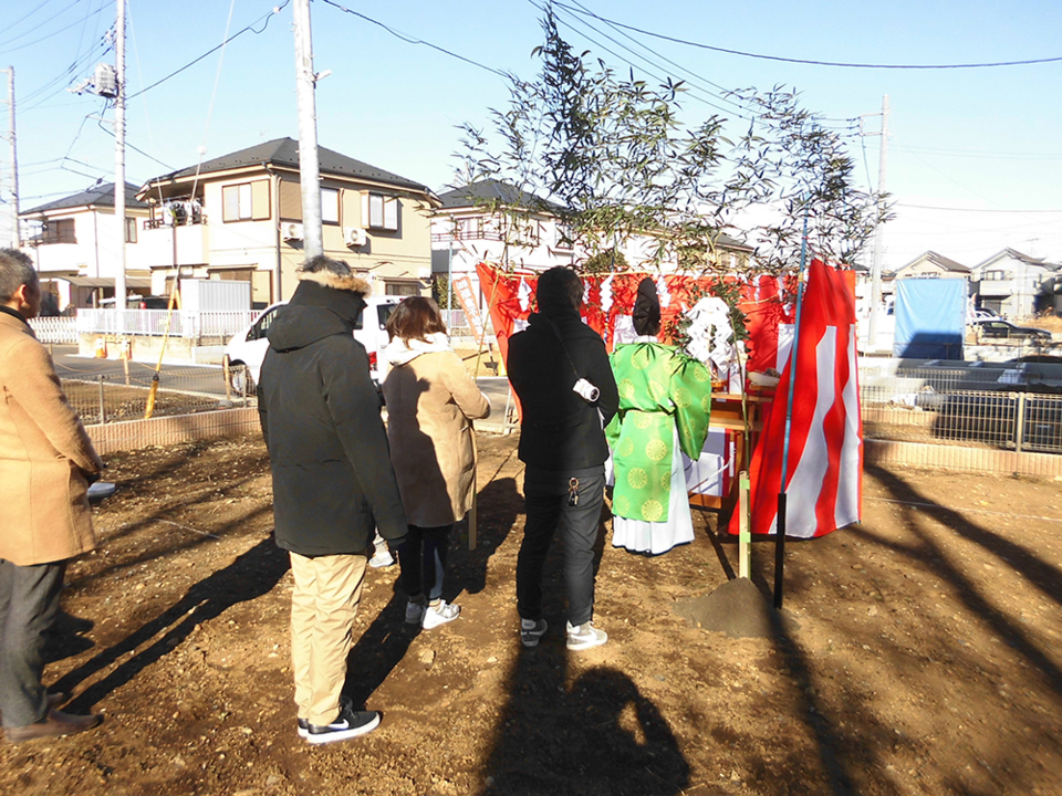 地鎮祭の様子